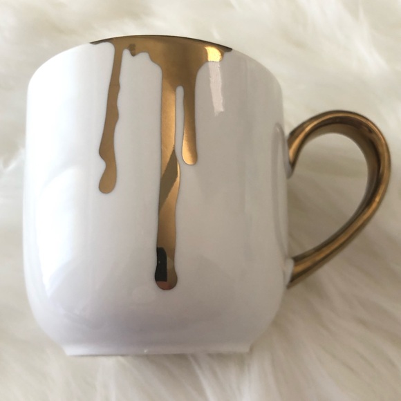 White & Gold Mug with Gold details - Picture 2 of 5
